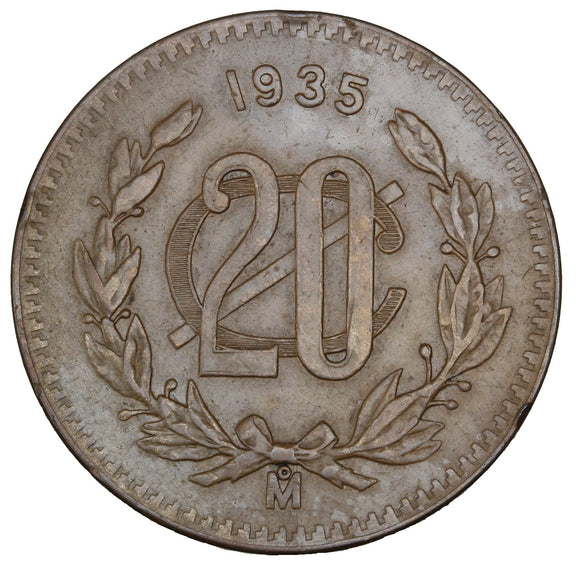 1935 - Mexico - 20 Centavos - EF40