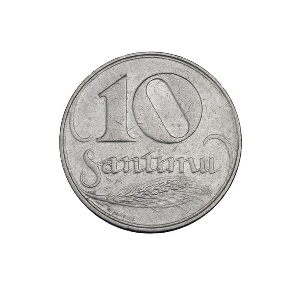 1922 - Latvia - 10 Santimu - VF20