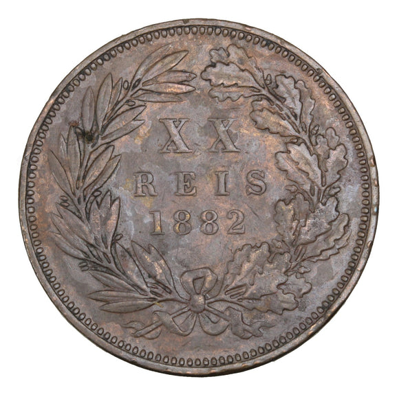 1882 - Portugal - 20 Reis - VF30