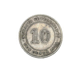 1888 - Straits Settlements - 10 Cents - VF30