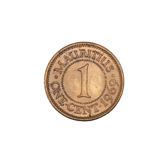 1969 - Mauritius - 1 Cent - MS63 BU