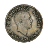 1927 H - Sarawak - 10 Cents - VF20