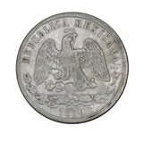 1876 - Mexico - 50 Centavos - F15