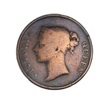 1845 - Straits Settlements - 1 Cent - G4