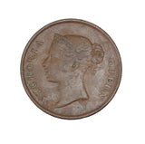 1845 - Straits Settlements - 1 Cent - F12