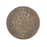 1862 - Straits Settlements - 1 Cent - VG8