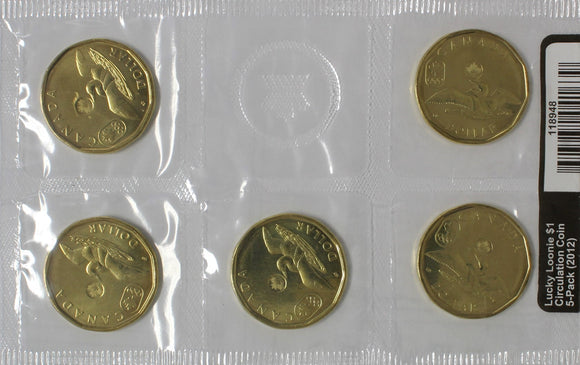 2012 - Canada - UNC(5) set - Lucky Loonie