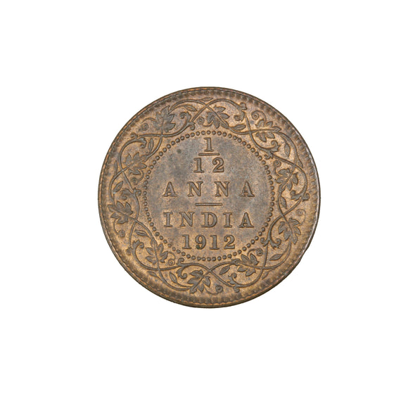 1912 - India - 1/12 Anna - UNC