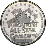 1 oz - 1991 - Toronto All-Star Game - Fine Silver