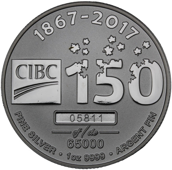 1 oz - 2017 - CIBC 150 - Fine Silver