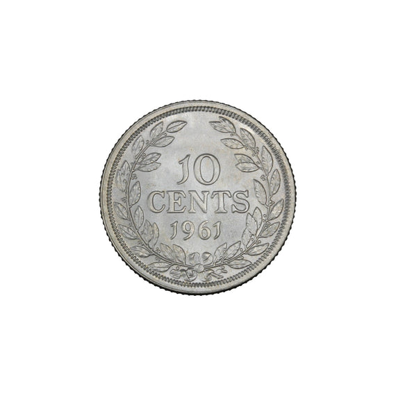 1961 - Liberia - 10 Cents - MS63 BU