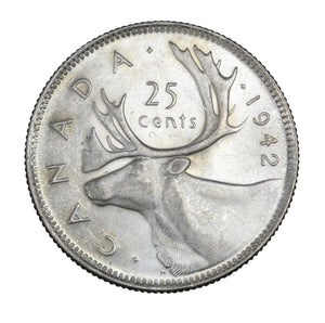 1942 - Canada - 25c - MS63