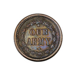 1863 - USA - Civil War Token - Rotated Die - EF40