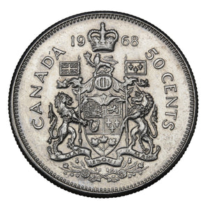 1968 - Canada - 50c - Missing A - AU50