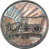 1 oz - Oregon Trail - Prospector - Indian Chief - Fine Silver Round