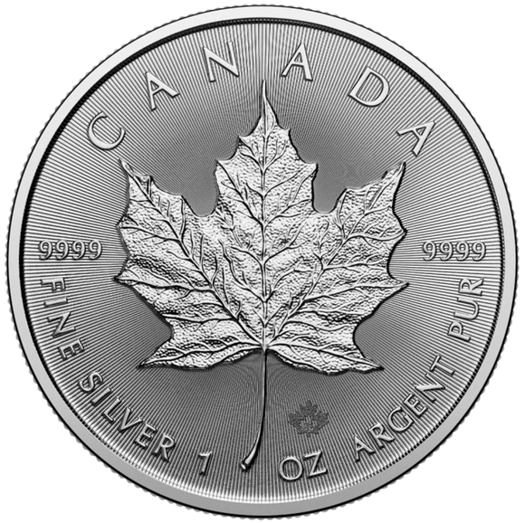    1 oz - <b>2025</b> -  Silver Maple Leaf<br><b>(discount available)</b>