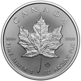 &nbsp;&nbsp;&nbsp;1 oz - <b>2025</b> - &nbsp;Silver Maple Leaf<br><b>(discount available)</b>