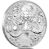 1 Kilo - 2024 - Lunar Dragon - Fine Silver<br><b>(discount available)</b>