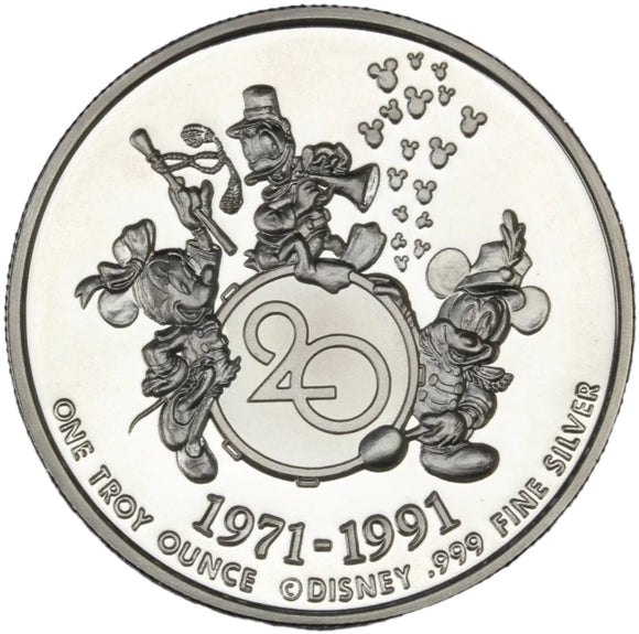 1991 - 1 oz - 20 Magical Years - Fine Silver