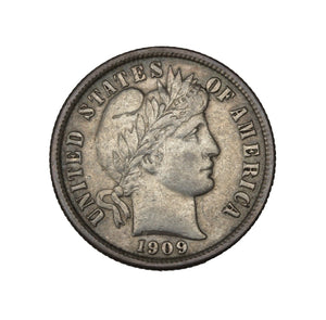 1909 - USA - 10c - Barber - EF40