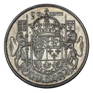 1943 - Canada - 50c - AU50