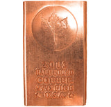 2013 - 1/2 lb - Copper Bar - USA - Leaf