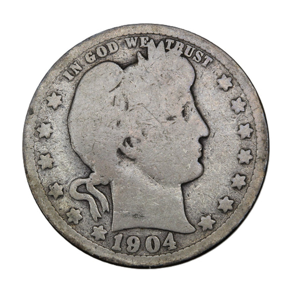 1904 O - USA - 25c - Barber - G4