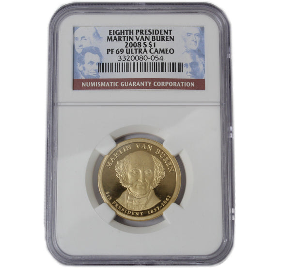 2008 - USA - $1 - S - Martin Van Buren - PF69 UC NGC