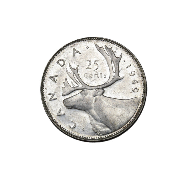 1949 - Canada - 25c - AU50