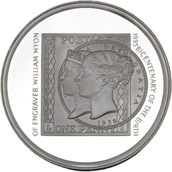 1995 - Royal Mint - William Wyon - Silver Proof Medal