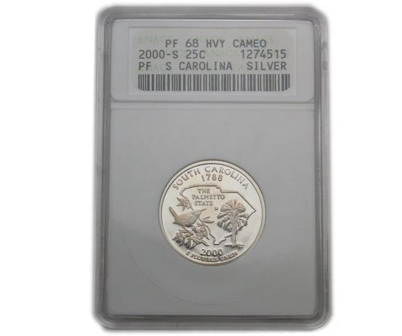 2000 - USA - 25c - S - PF68 HVY Cameo ANACS