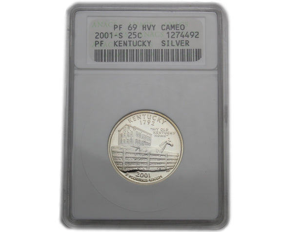 2001 - USA - 25c - S - PF69 HVY Cameo ANACS