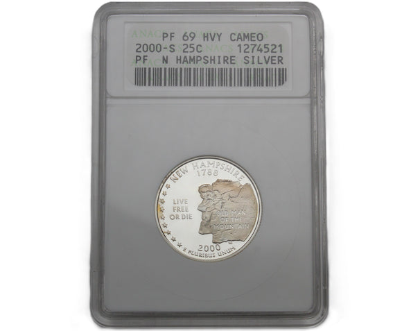 2000 - USA - 25c - S - PF69 HVY Cameo ANACS