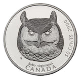 2000 - Canada - 50c - Great Horned Owl - Birds of Prey