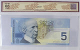 2002 - Canada - 5 Dollars - Jenkins / Dodge - 4 Digit Radar - GEM UNC 65 BCS - HNS8265628