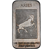 1 oz - Art Bar - Aries National - Fine Silver