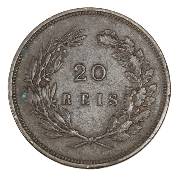 1892 - Portugal - 20 Reis - VF30