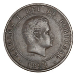 1892 - Portugal - 20 Reis - VF30