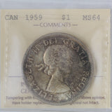 1959 - Canada - $1 - MS64 ICCS - XQU 960