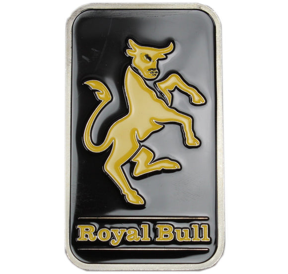 1 oz - Art Bar - Royal Bull - Fine Silver
