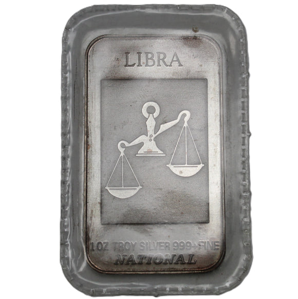 1 oz - Art Bar - Libra - Fine Silver