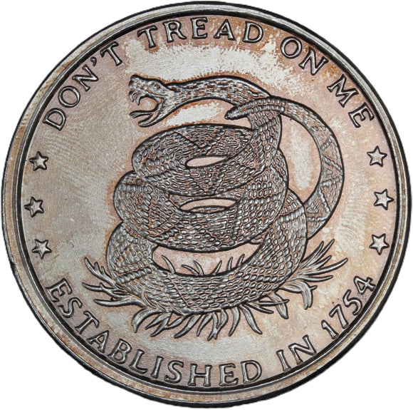 1 oz - Don't Tread on Me - Fine Silver