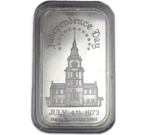 1 oz - Art Bar - Independence Day - Fine Silver