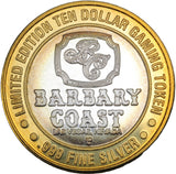 Casino Gaming Token - 10 Dollars - Barbary Coast - Royal Flush