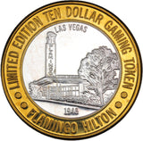 Casino Gaming Token - 10 Dollars - Flamingo Hilton - 1946