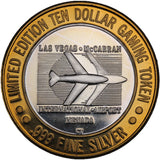 Casino Gaming Token - 10 Dollars - McCarran Slots - Seven Eleven