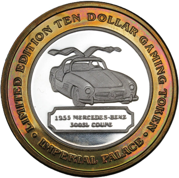 Gaming Token - 10 Dollars - McCarran Slots - 1955 Mercedes-Benz 300SL Coupe