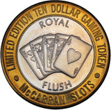 Gaming Token - 10 Dollars - McCarran Slots - Royal Flush