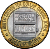 Casino Gaming Token - 10 Dollars - McCarran Slots - 777 Winner