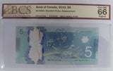 2013 - Canada - 5 Dollars - Replacement - Macklem / Poloz - UNC66 BCS - HBT2474744